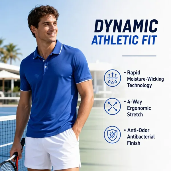 OEM Polo Shirts Custom Logo Manufacturer Wholesale Premium Breathable Sport Polo Shirts With Custom Tags And Labels Vendor
