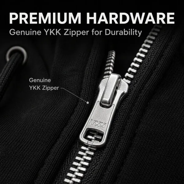 Custom Zip-up Hoodie OEM Factory Wholesale YKK Zipper Full Zip Hoodies Custom Label Tags Embroidery Printed Streetwear