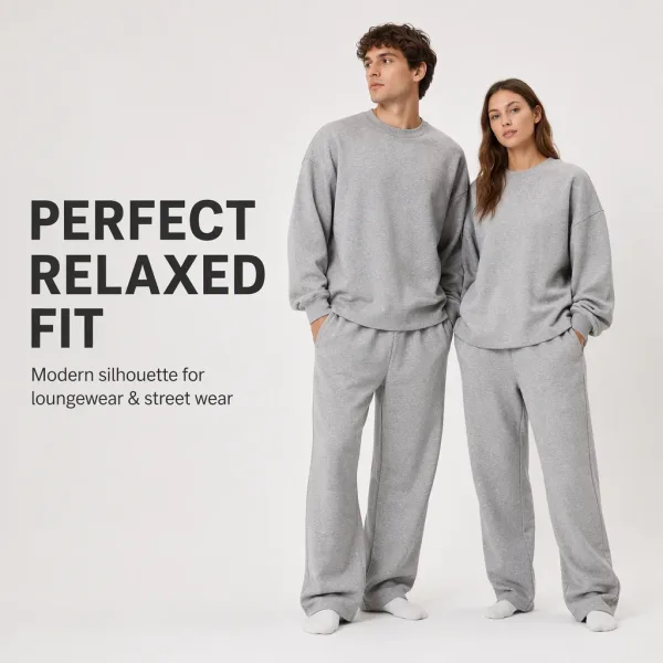 High Quality French Terry Loungewear Sets Breathable Cotton Custom Logo OEM Factory Wholesale Casual Home Wear Pjs